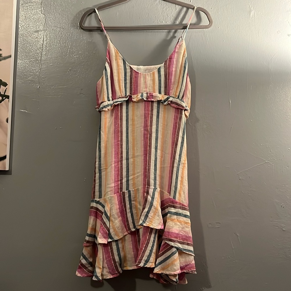 Girls short dress XS rails blue white pink purple yellow used
